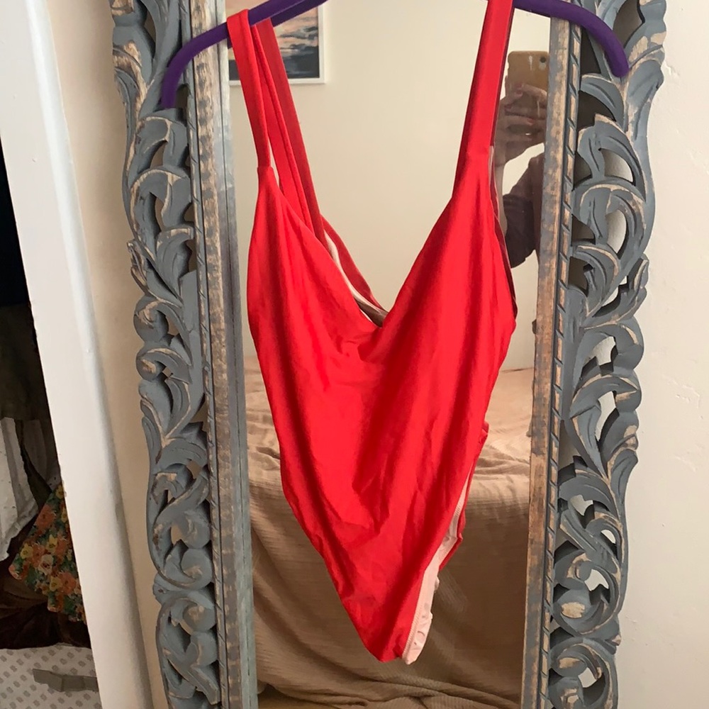 Madewell Second Wave Maillot Red